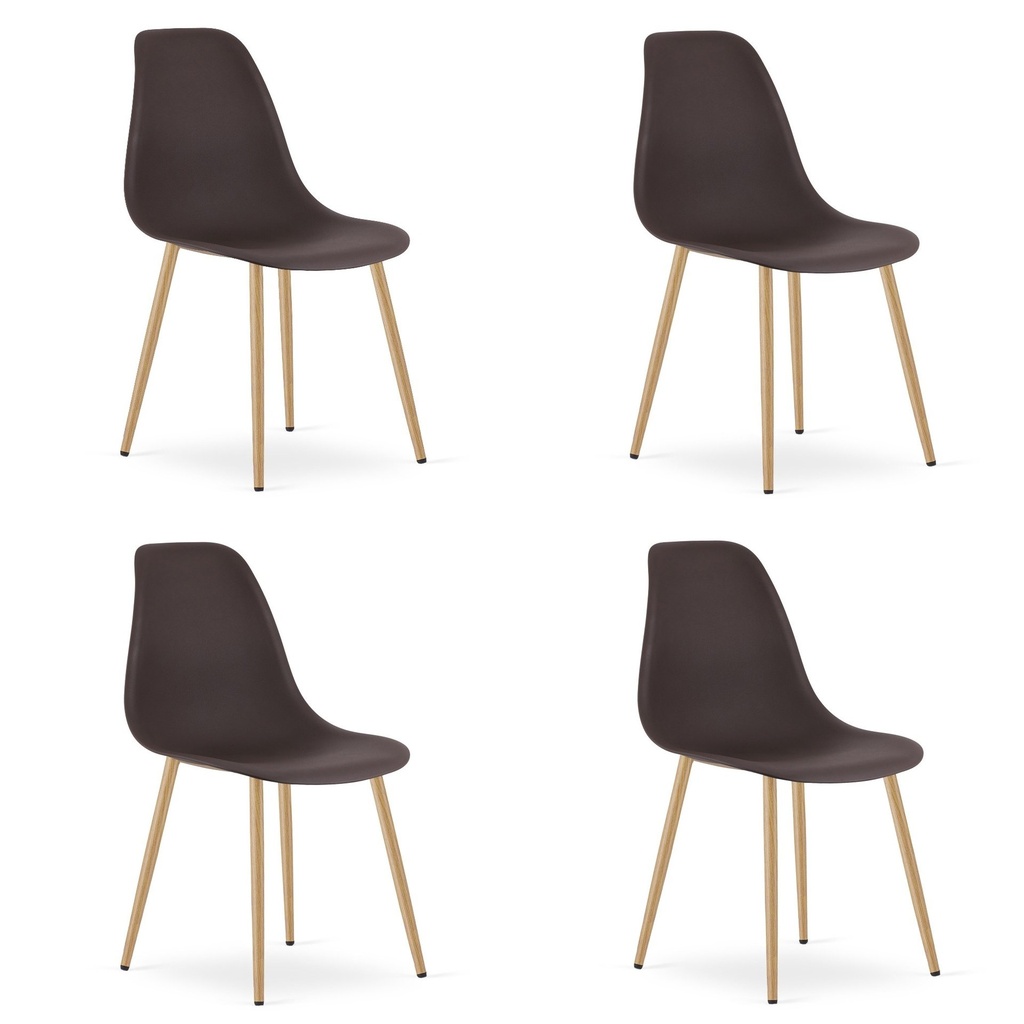 WAT Kaffeestuhl / natürliche Beine x 4
