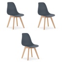 KITO Stuhl – dunkler Schiefer x 3