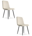 RIFT Stuhl – beige / schwarze Beine x 2