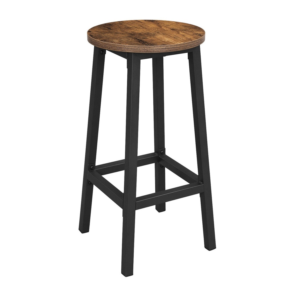 Barhocker – rustikal / schwarze Beine