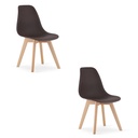 KITO Kaffeestuhl / natürliche Beine x 2