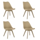 MARK Stuhl – dunkelbeige / beige Beine x 4