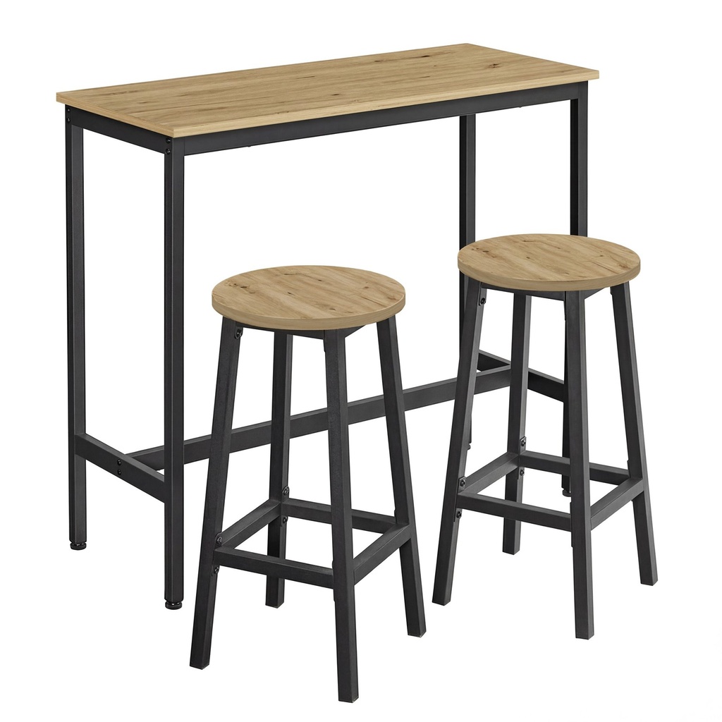 Bartisch + 2 Hocker – Artisan – LBT219B88