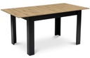 NP Tisch 120-160x80 Artisan, schwarze Beine