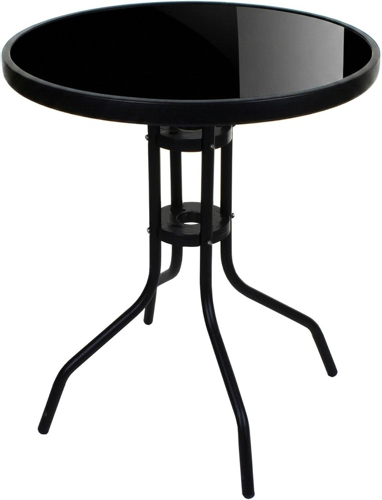 [model_4142_1] ISLAND Runder Tisch 60 cm – schwarze Platte