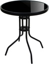ISLAND Runder Tisch 60 cm – schwarze Platte