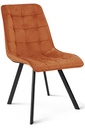 CIEZA Stuhl – Kupfersamt / schwarze Beine x 1
