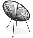 BRASIL Stuhl - Schwarz x 1