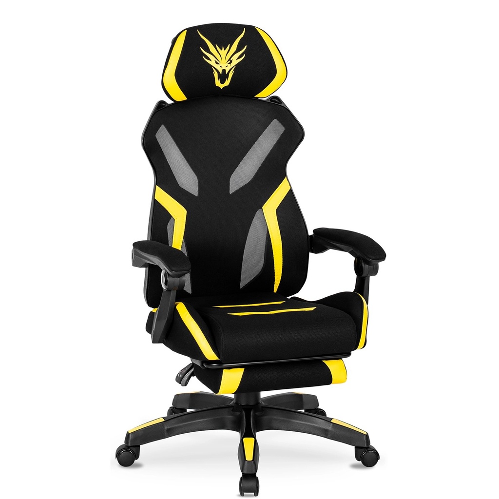 [ME.MAXIMO/CZ/ZO/T/FO] MAXIMO Gaming-Drehstuhl Schwarz/Gelb
