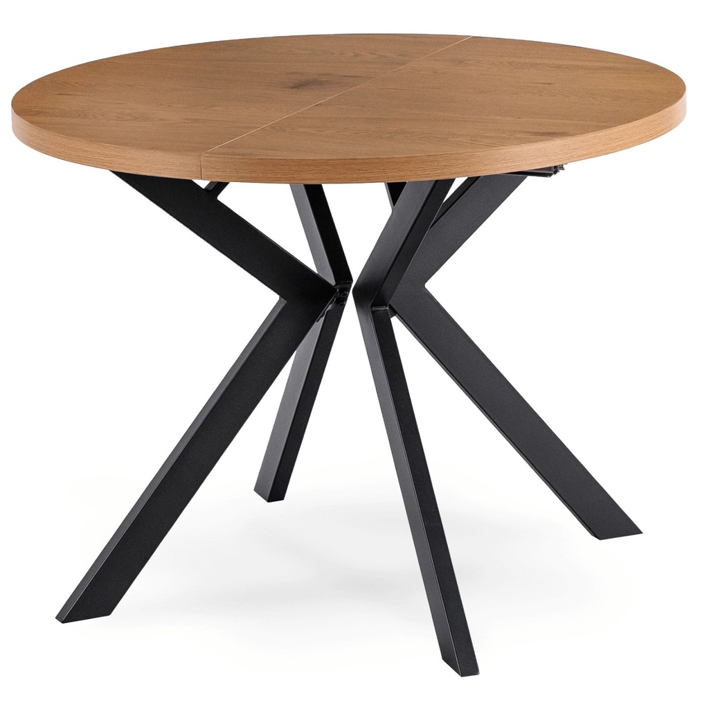 LUKAS ausziehbarer Tisch 100-250 cm Goldene/Schwarze Eiche