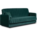 PORTO Klappsofa aus grünem Samt