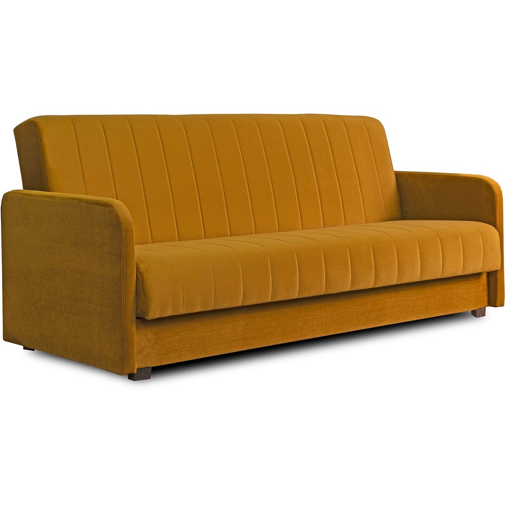 [PPHUE.PIEER/KRONOS1/WER] PORTO Klappsofa aus senffarbenem Samt