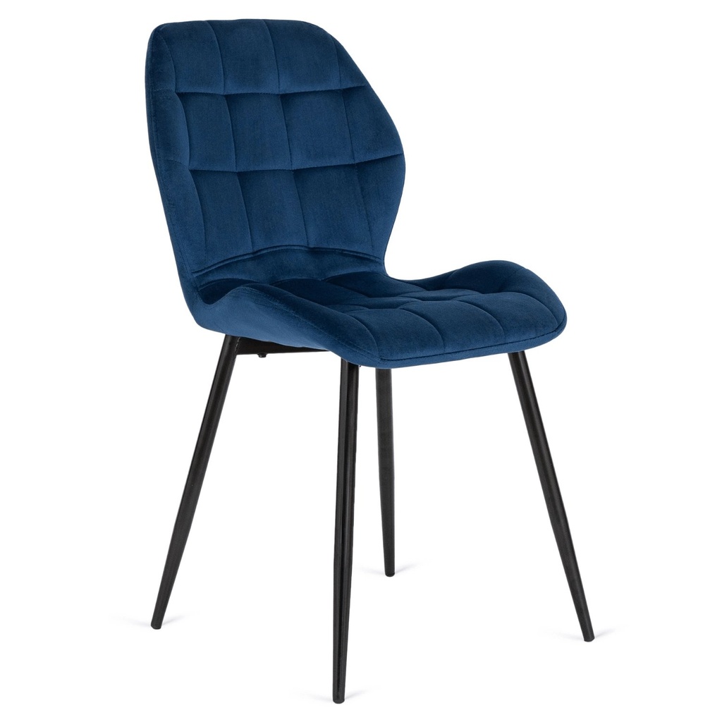 [ME.LUCKY/GR/V/K] Marineblauer Samtstuhl LUCKY