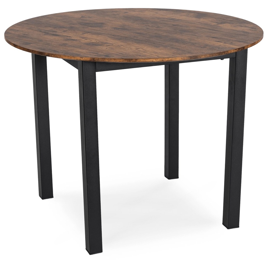 TEO Tisch 100 cm Rustikale Eiche/Schwarz