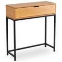 PETRA Schminktisch aus Eiche/Schwarz
