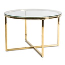 FLIP Glastisch Transparent/Gold