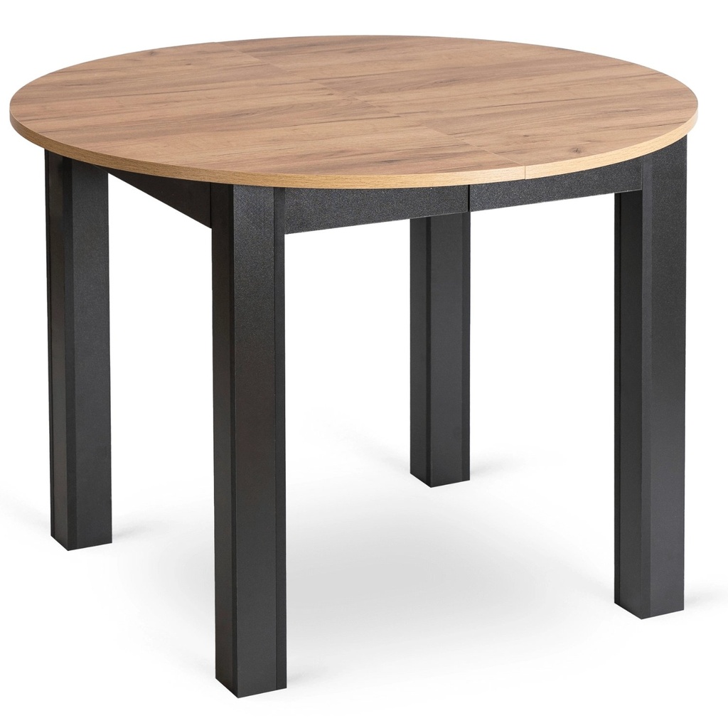 HARRY ausziehbarer Tisch 102-142 cm Craft Oak/Schwarz