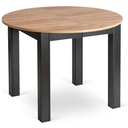 HARRY ausziehbarer Tisch 102-142 cm Craft Oak/Schwarz