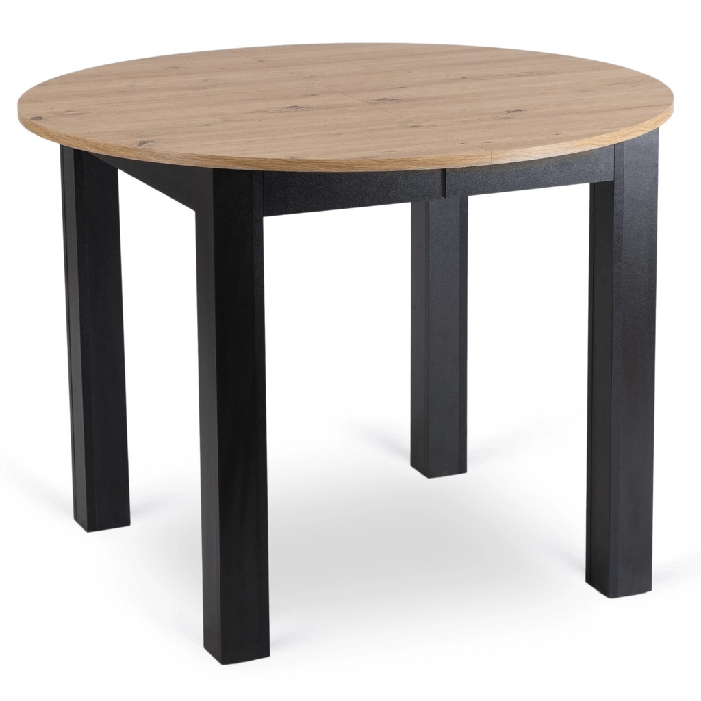 HARRY ausziehbarer Tisch 102-142 cm Artisan Oak/Schwarz