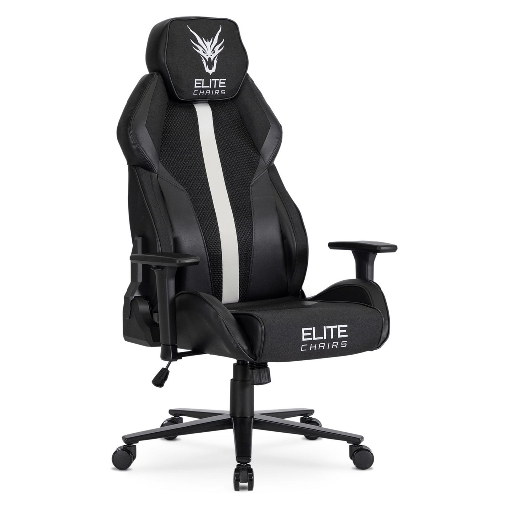 [ME.FURY/CZ/B/E/T/FO] NEXON Drehbarer Gaming-Stuhl Schwarz/Weiß
