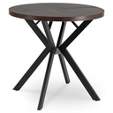 DORIAN ausziehbarer Tisch 80-160 cm Walnuss/Schwarz