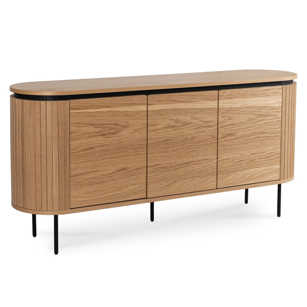 [ME.BECK/D/KOM160] BECK Kommode 160 cm, dreitürig, Eiche