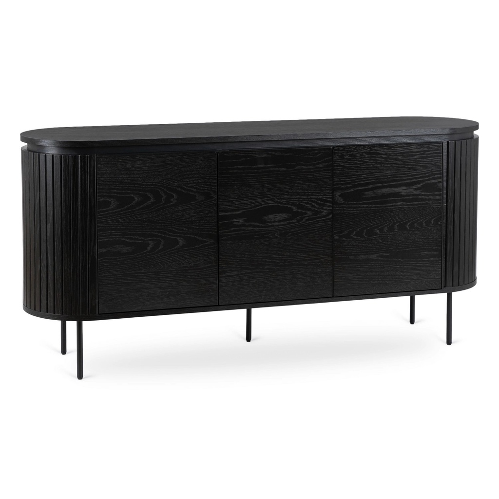 [ME.BECK/CZ/KOM160] BECK Kommode 160 cm, dreitürig, schwarz