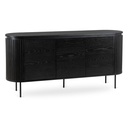 BECK Kommode 160 cm, dreitürig, schwarz
