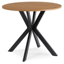 LAUREN Tisch 80 cm Goldene/Schwarze Eiche