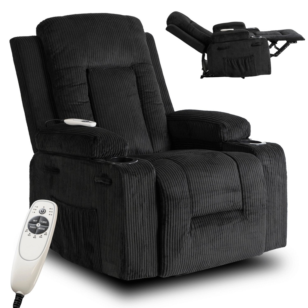 [ME.BOX2/CZ/SZTR/FW] BOX Liegemassagestuhl, schwarzer Cord