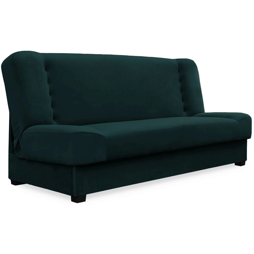 [PPHUE.DOROTKA/KRONOS19/WER] PIANO Klappsofa, grüner Samt