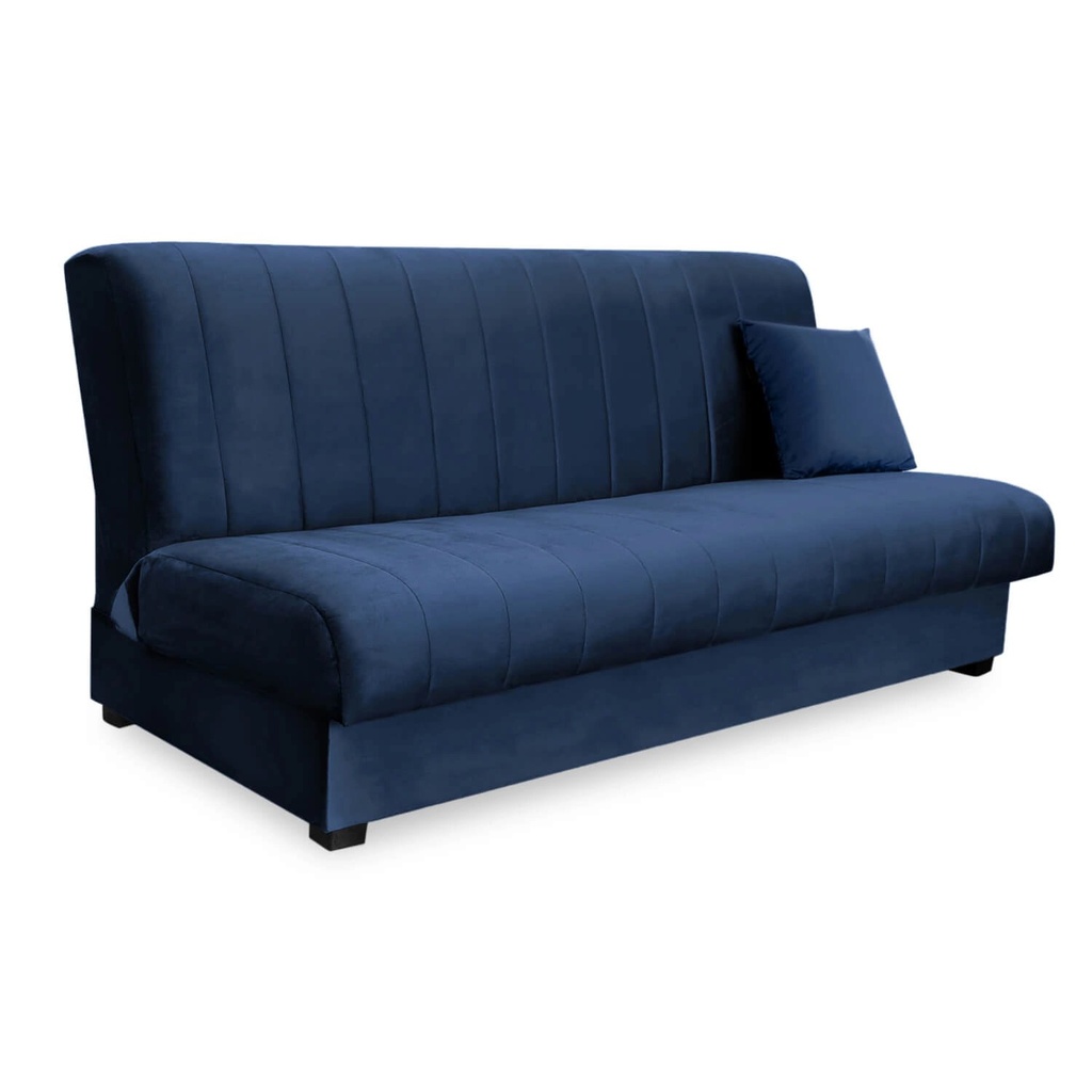 [PPHUE.PICCOLO/KRONOS9/WER] SIGMA Marineblaues Velours-Klappsofa
