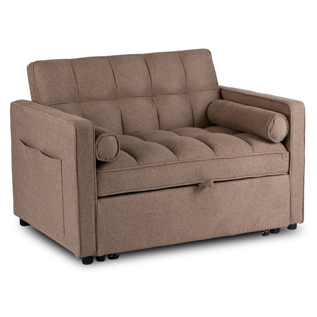 [ME.CORRA/BR/T/SOF] CORRA Liegesessel zum Schlafen, Braun