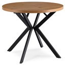 Ausziehbarer Tisch LUGO 90–190 cm, goldene/schwarze Eiche