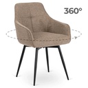 LARISA Beige Drehstuhl