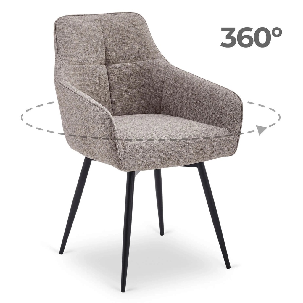 [ME.LARISA/CAP/CZ/T/K] LARISA Cappuccino Drehstuhl