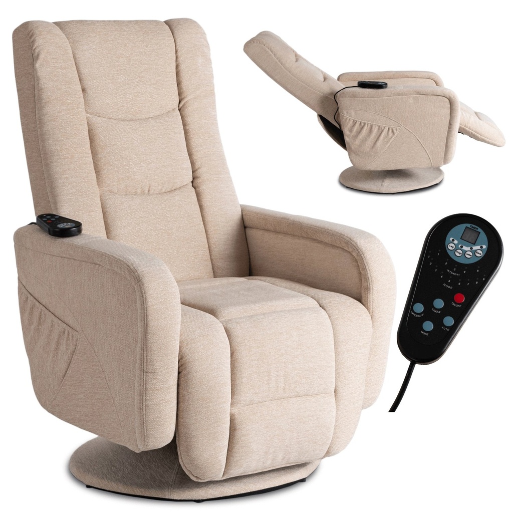 [ME.SPIKE2/BZ/T/FW] Drehbarer Massagesessel SPIKE 2, Beige