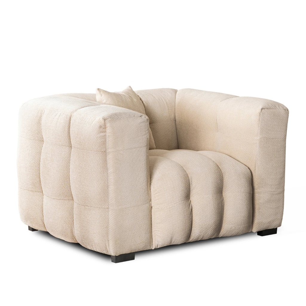 [ME.MODERNO1S/KR/TB/FW] MODERNO 1S Cremefarbener Sessel