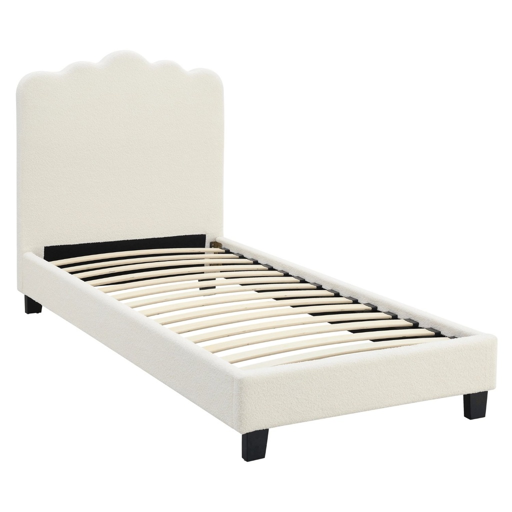 [ME.CRATER/90/KR/TB/LOZ] Bett 90x200 CRATER Creme Boucle