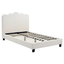 Bett 120x200 CRATER Creme Boucle