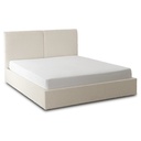 Bett 140x200 MARSYLIA mit cremefarbenem Bouclé-Behälter