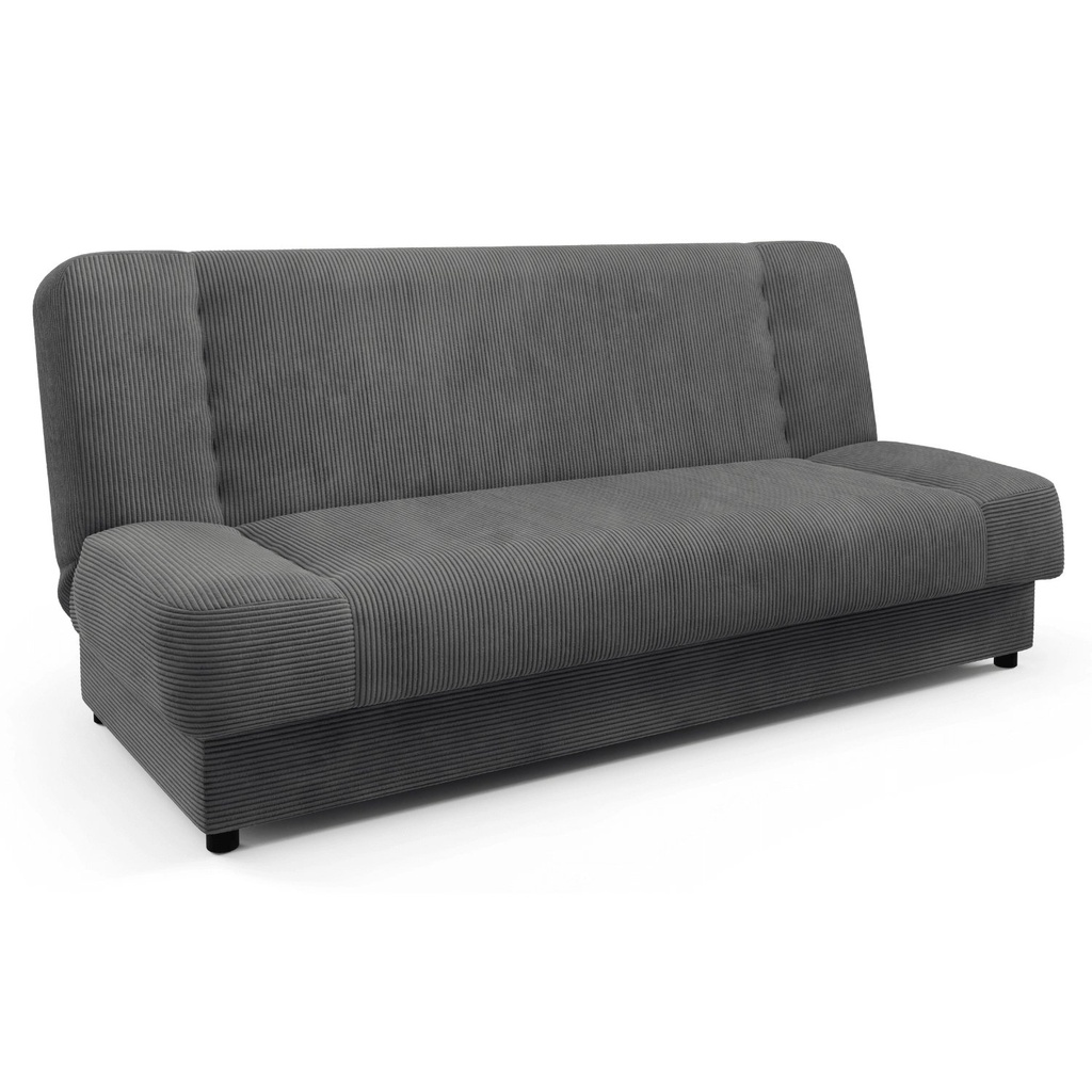 PIANO Klappsofa, dunkelgrauer Cord