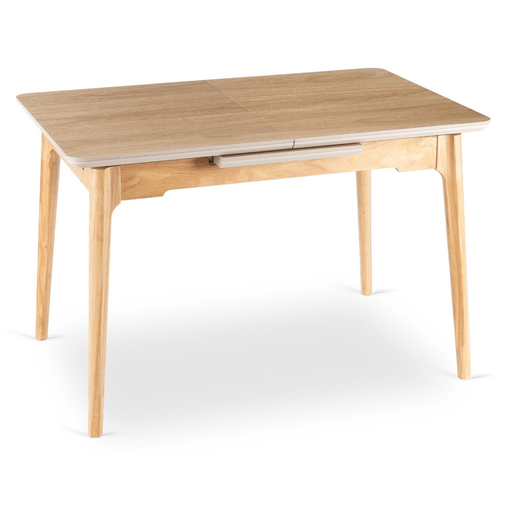SAMER Ausziehbarer Keramiktisch 120–160 cm, Eiche