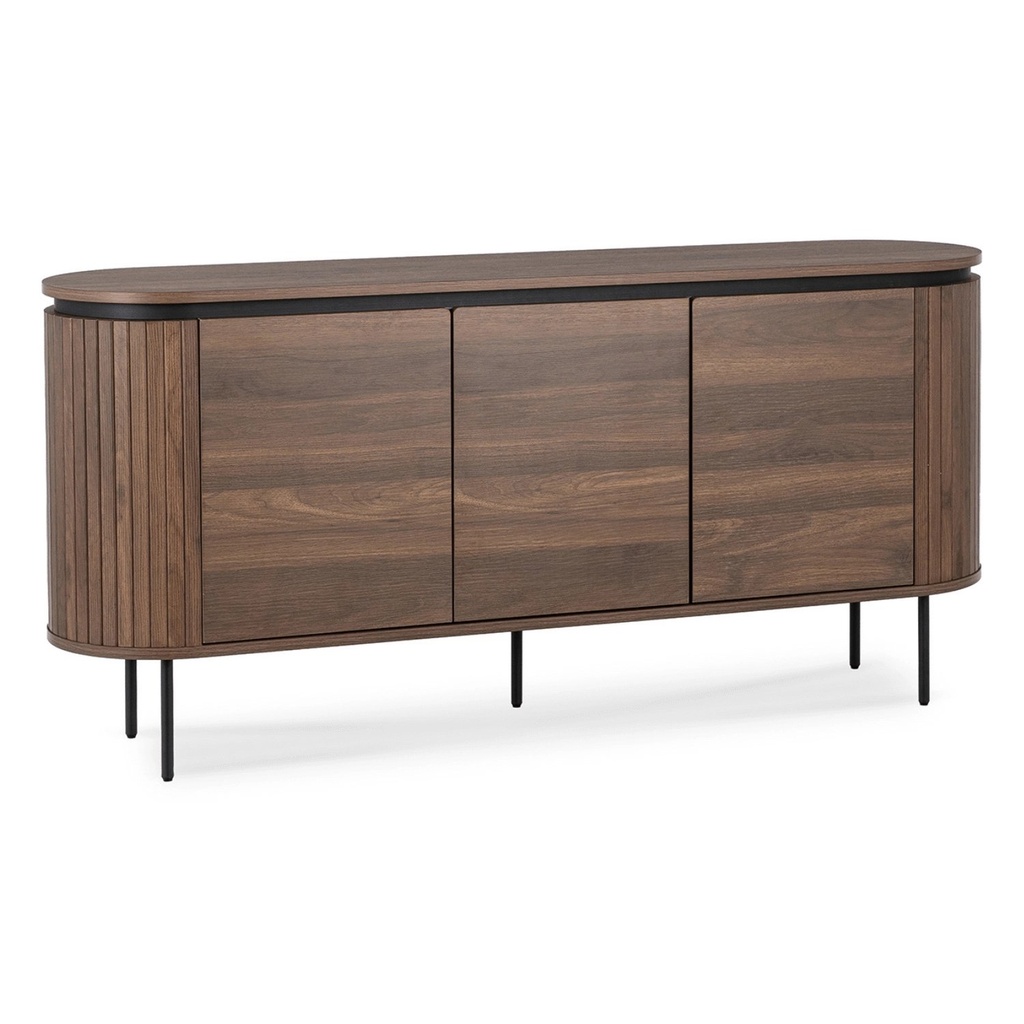 [ME.BECK/O/KOM160] BECK Kommode 160 cm, dreitürig Nussbaum