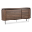 BECK Kommode 160 cm, dreitürig Nussbaum