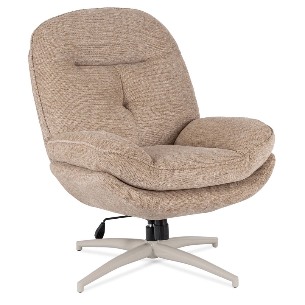 [ME.MESA/BZ/KR/T/FW] Drehbarer Lounge-Sessel MESA in Beige