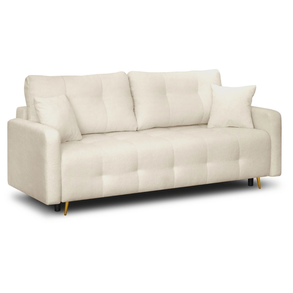 [PPHUE.FLAVIO/QUELLE2/WER] SEUL Beigefarbenes Bouclé-Sofa