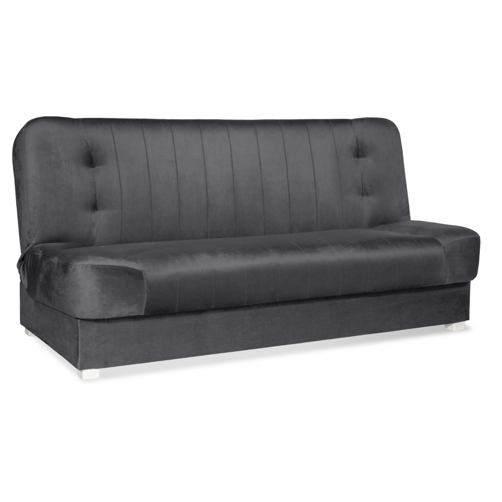 [PPHUE.DOROTKA2/VELURO37/WER] Schlafsofa PIANO 2 Grau