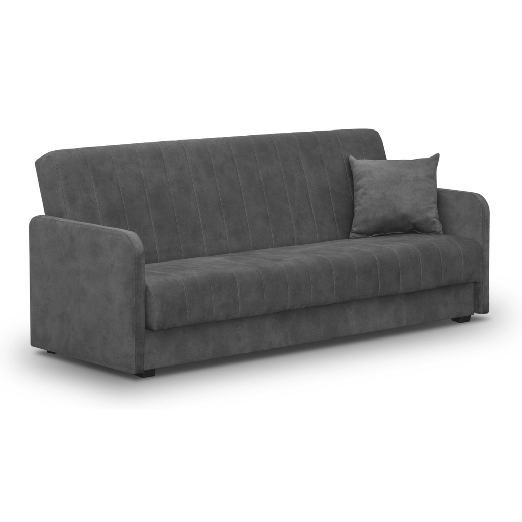 [PPHUE.PIEER/SALLY9/WER] PORTO Klappsofa aus grauem Samt