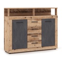 BLAGO MIDI B Kommode 119,5 cm Roheiche/Graphit
